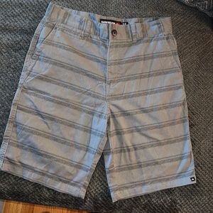 Quiksilver Gray Striped Men's Shorts